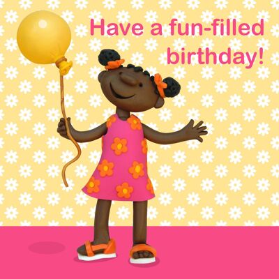 Birthday balloon - child's birthday card