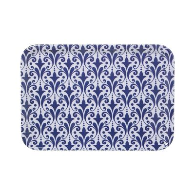 MELAMINE TRAY DEC. ARABESTBLUE CUL6006