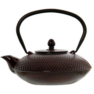 IRON TEAPOT 0.8L GLOSS BROWN WITH STAINLESS STEEL FILTER. CUL2682