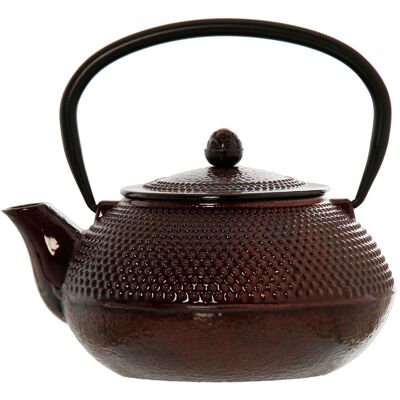 IRON TEAPOT 0.8L GLOSS BROWN WITH STAINLESS STEEL FILTER. CUL2667