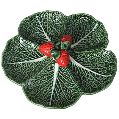 ANIMATORE IN CERAMICA CON FOGLIE DECORATIVE E FRAGOLE CUL2155