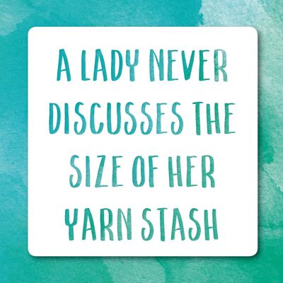 Yarn stash greetings card