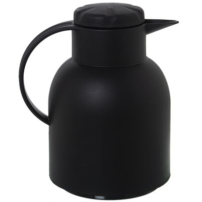 PICHET THERMO EN VERRE POLYPROPYLÈNE NOIR 1L, SANS BPA CUL570