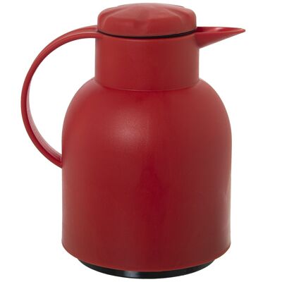 PICHET THERMO EN VERRE POLYPROPYLÈNE ROUGE 1L, SANS BPA CUL563