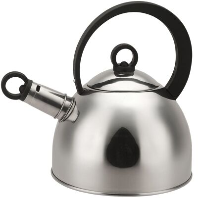 2.5L STEEL KETTLE WITH WHISTLER SUITABLE FOR GAS, VITRO.,INDUCC,ELECT CUL520