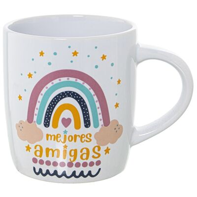 MUG CERÁMICA DECORADO MEJORESAMIGAS CUL7396