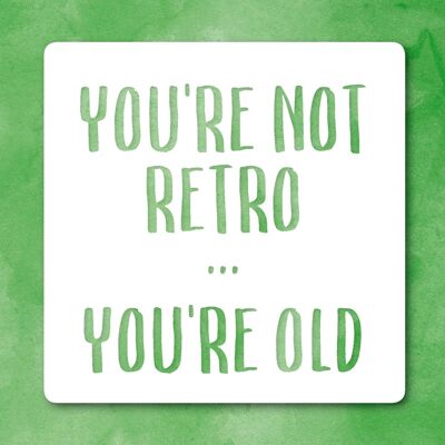 Retro greetings card