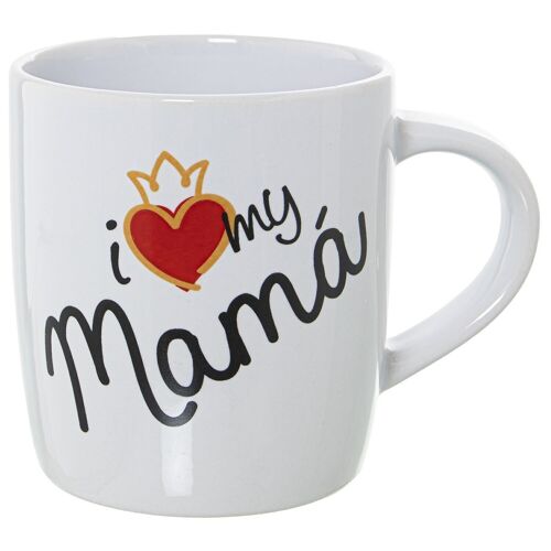 MUG CERÁMICA DECORADO I LOVE MY MAMÁ CUL7383