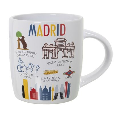 TASSE EN CÉRAMIQUE DÉCORÉE MADRID CUL7365