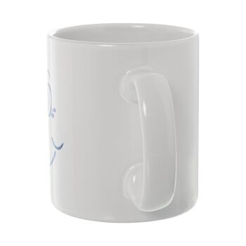 MUG CERAMIQUE VISAGE MOQUANT BLANC/COULEURS ASSORTIES CUL7301 3