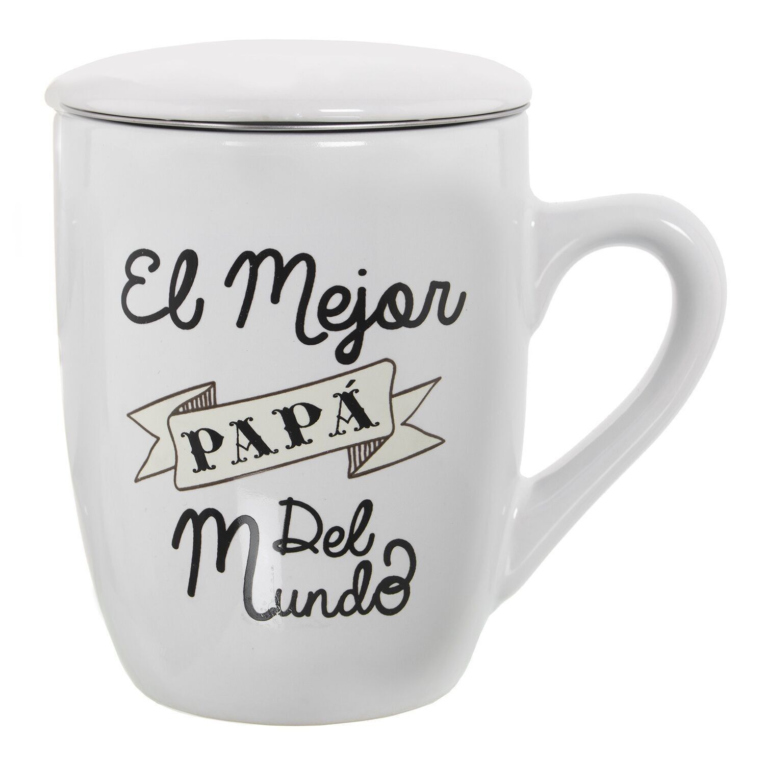 TAZZA PER INFUSO IN CERAMICA CON FILTRO IN ACCIAIO INOSSIDABILE, BEST DAD CUL7297