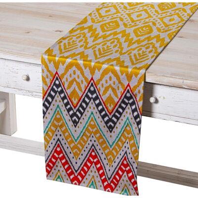 VELVET TABLE RUNNER 180X30CM IKAT MATT VENICE CUL20260