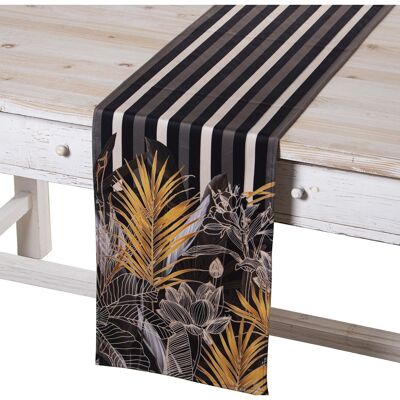 CHEMIN DE TABLE EN VELOURS 180X30CM AMAZONAS OR VENISE CUL20258