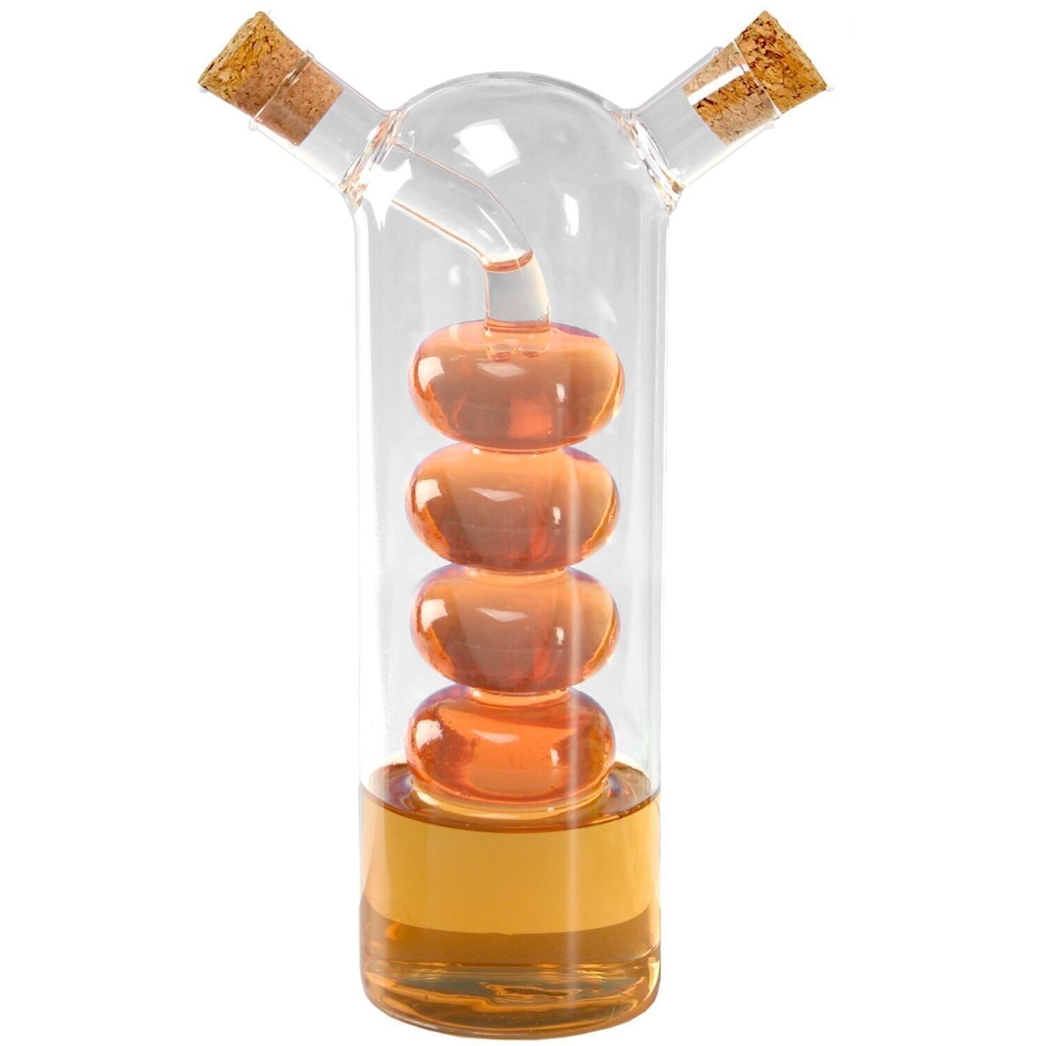 CONTENITORE OLIO IN VETRO DOPPIO CORPO 500/100 ML CUL10073