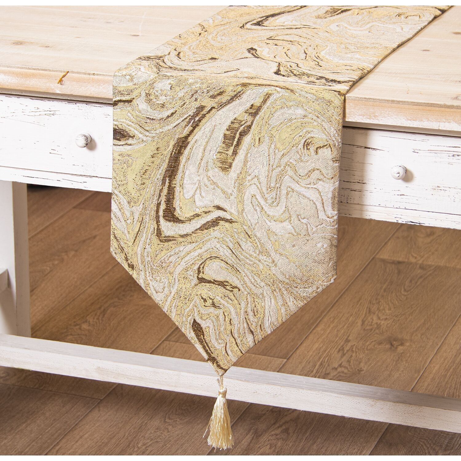 TISCHLÄUFER 30X180CM BRAUN POLYESTER CUL50534