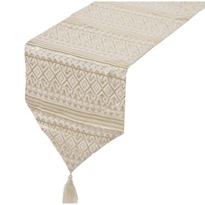 TABLE RUNNER 30X180CM GOLD POLYESTER CUL48879