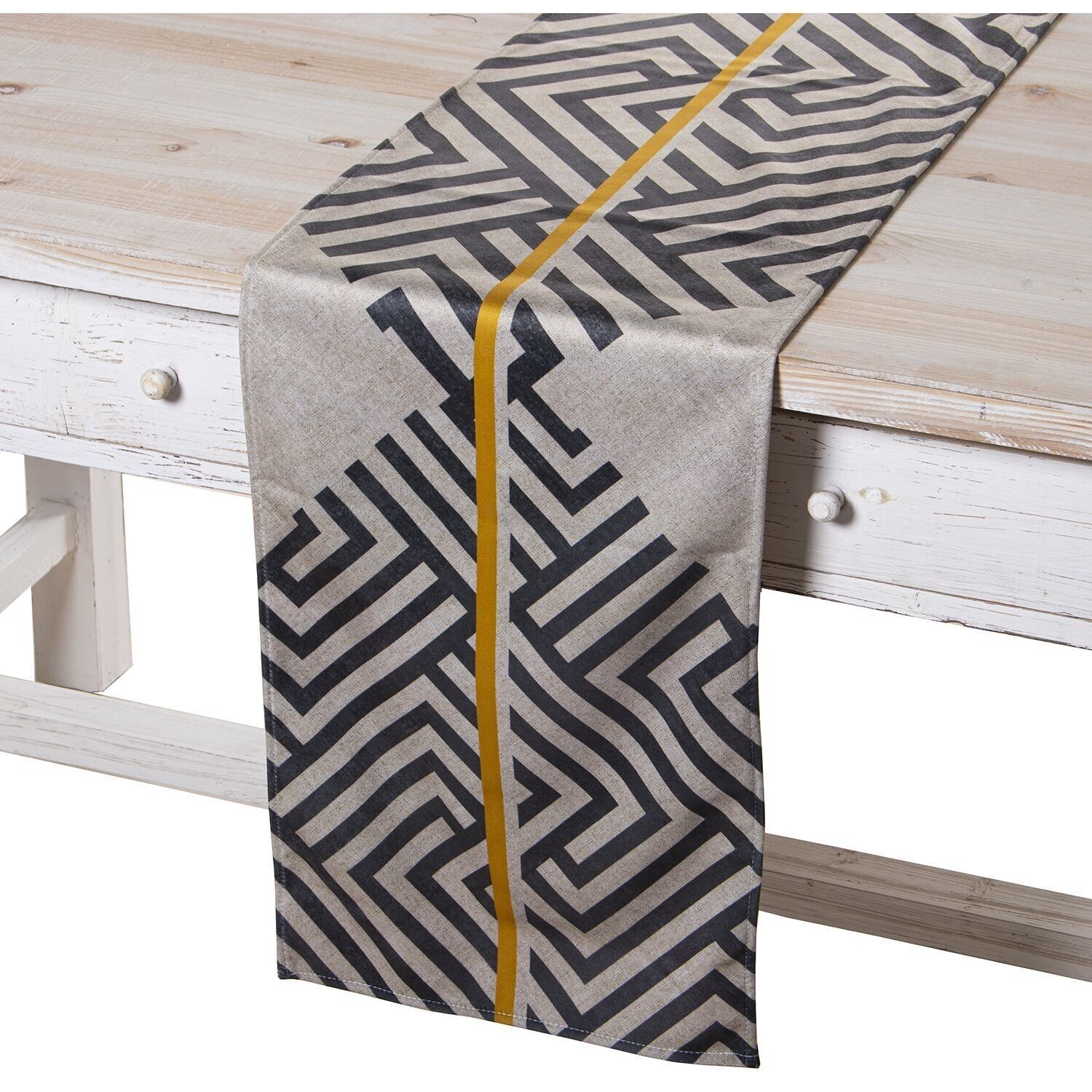 SAMT-TISCHLÄUFER 180X30CM POKER VENICE CUL20284