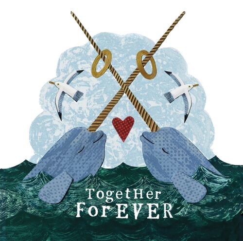 Together forever greetings card