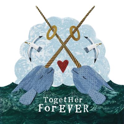 Together forever greetings card