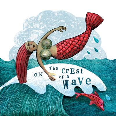 Crest of a wave greetings card
