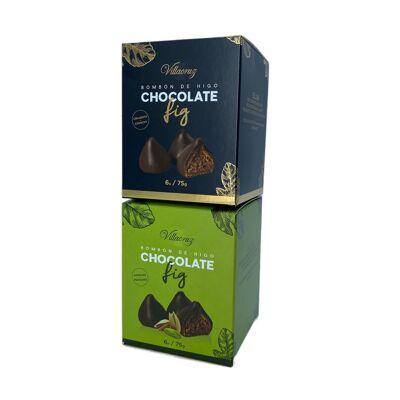 Pack 2 caisses de Chocolats Croquants Figue et Pistache