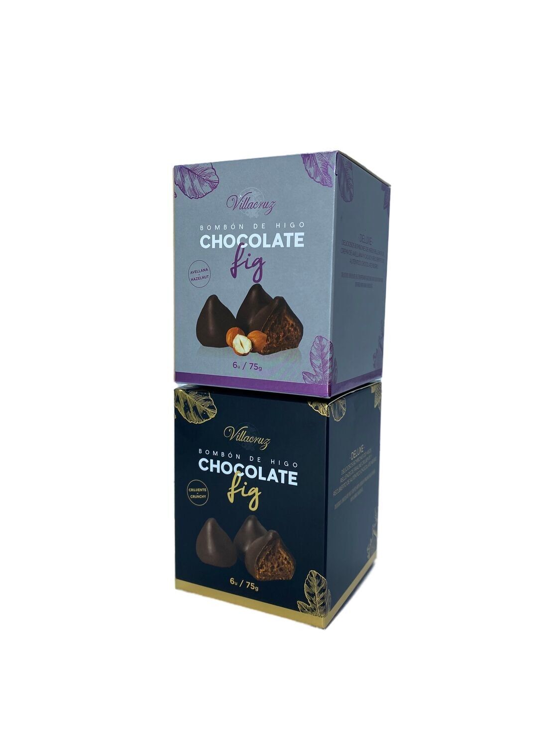 Confezione 2 casse di Cioccolatini Nocciola e Fichi Croccanti