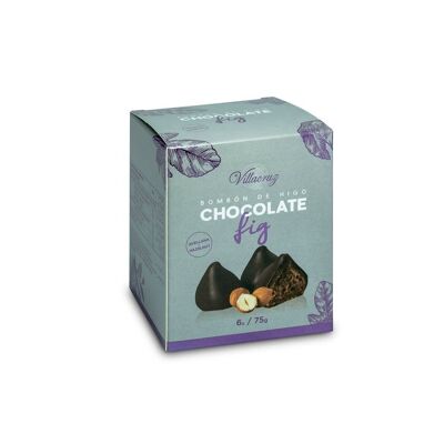 Case of 6 Fig Chocolates with Hazelnut and Cocoa Cream