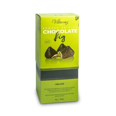 Confezione da 12 Cioccolatini ai Fichi con Crema al Pistacchio