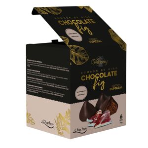 Bonbon de chocolat noir et figues au jambon ibérique