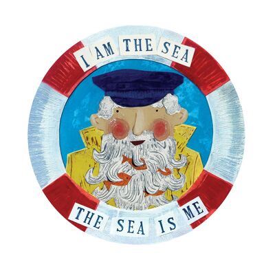 Soy la tarjeta de saludos del mar
