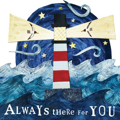 Always there for you greetings card