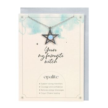 Carte Collier Étoile Opalite 1