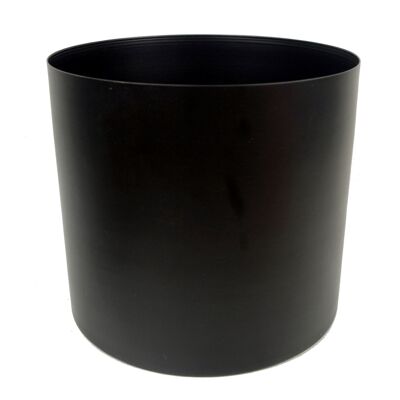 Metal Planter Black 20 x 18cm Smooth Finish