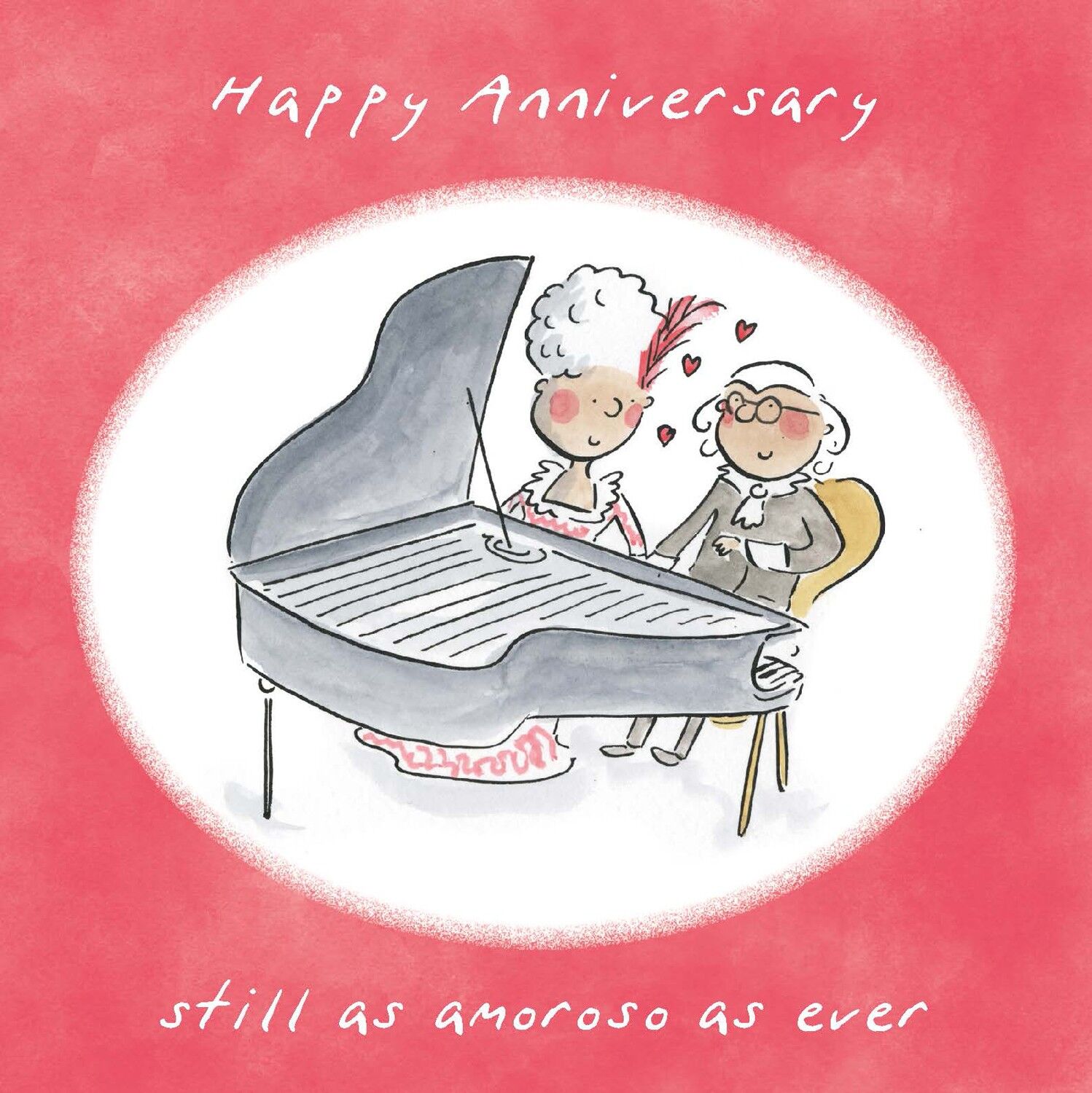 Con amorosoe carta anniversario