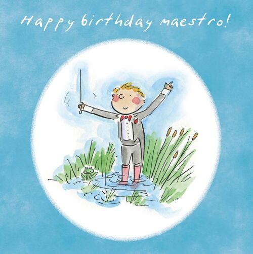 Happy birthday maestro card