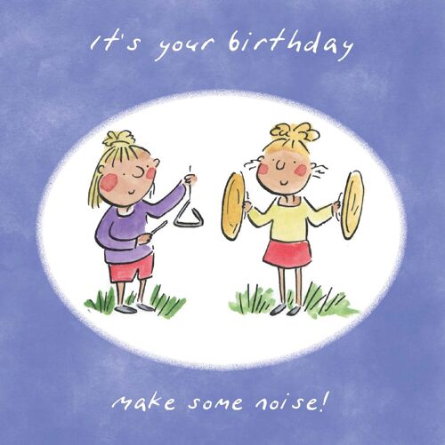 Make some noise birthday card