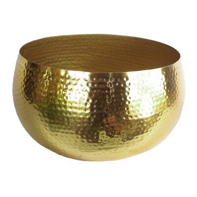 Metal bowl 32 x 20cm Gold Colour Edge