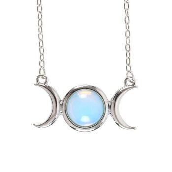 Carte Collier Opalite Triple Lune 3