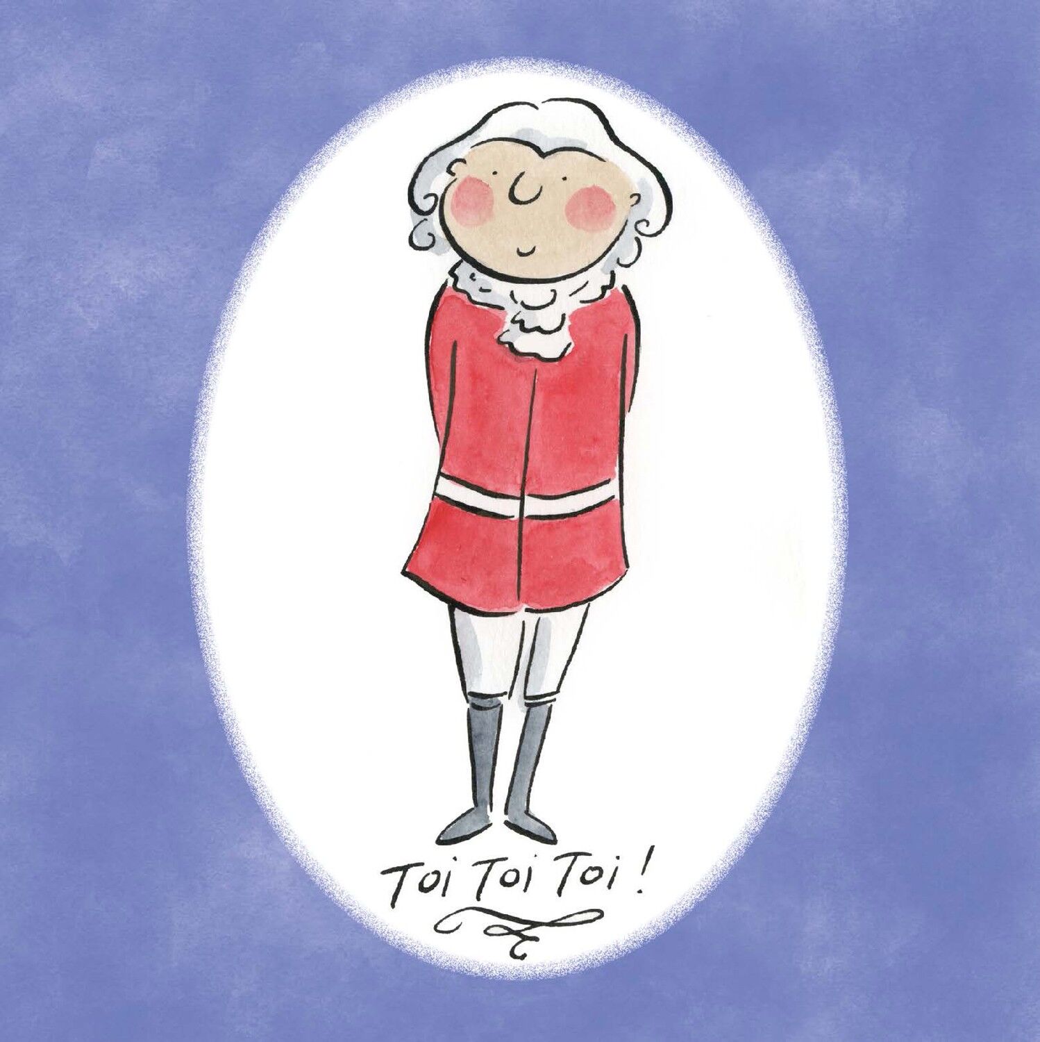 Toi toi toi buona fortuna card