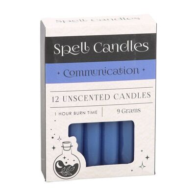 Pack de 12 bougies de sort de communication