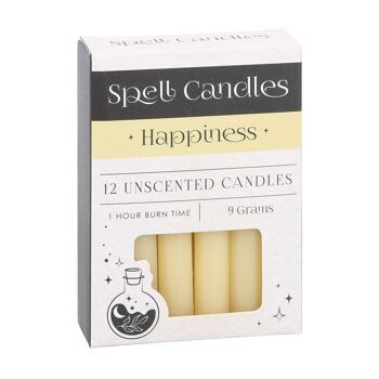 Pack de 12 bougies de sortilège de bonheur 1