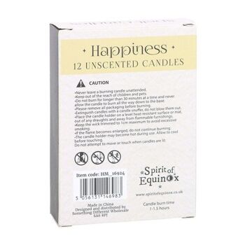 Pack de 12 bougies de sortilège de bonheur 2
