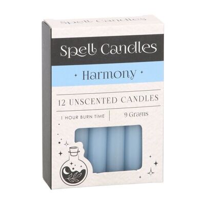 Confezione da 12 candele per incantesimi di armonia