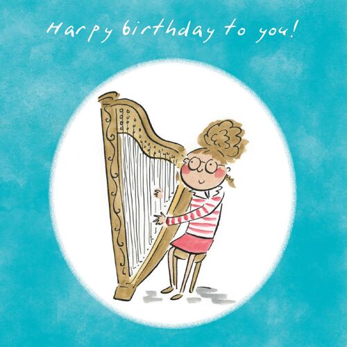 Harpy birthday card