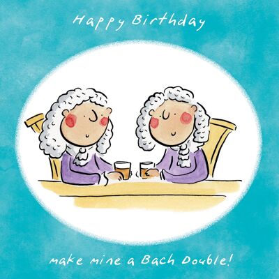 Bach Doppel-Geburtstagskarte