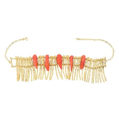 Red Hydrocoral Necklace