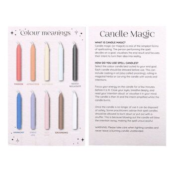 Pack de 12 bougies de sorts de couleurs mélangées 4