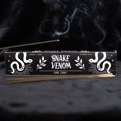 Pack de 15 bâtons d'encens Snake Venom Dark Opium