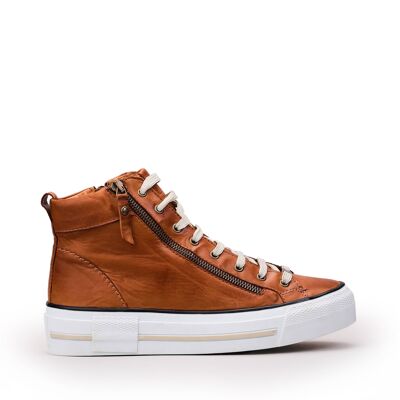 Women's Annaken Tan Leather Trainers