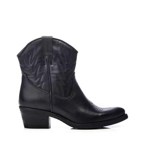 Women's Bettsie Black Leather Short Boots
